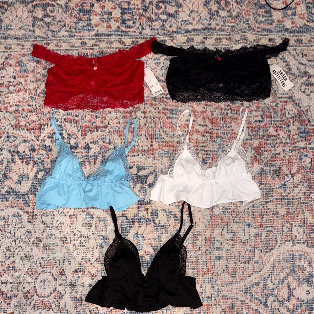 Out From Under (Urban Outfitters) Lot of 5 Bralettes SZ M NWT/NWOT